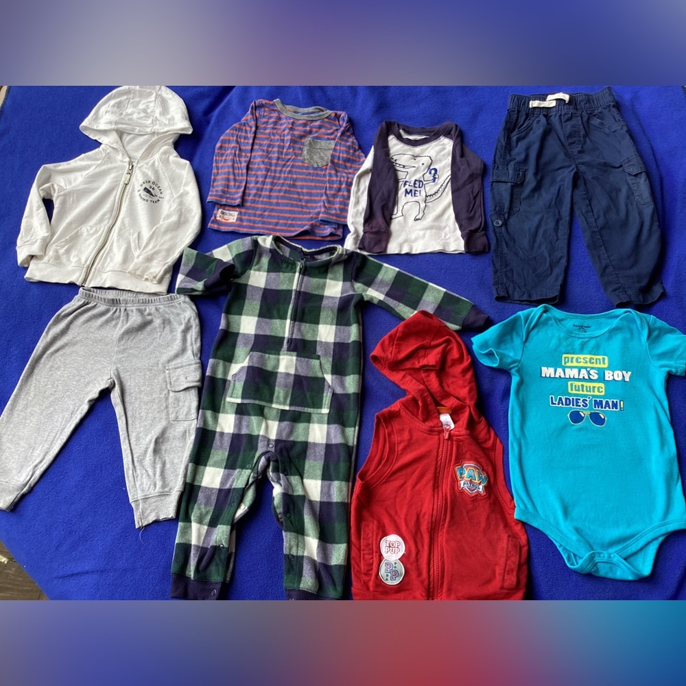 8 PS 18 months boy clothing-pajamas/hoodie jacket/sweater/pants/vest/bodysuit
